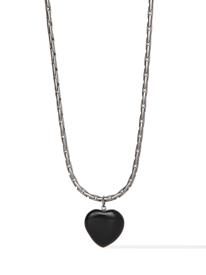 All For Love Necklace - Gunmetal