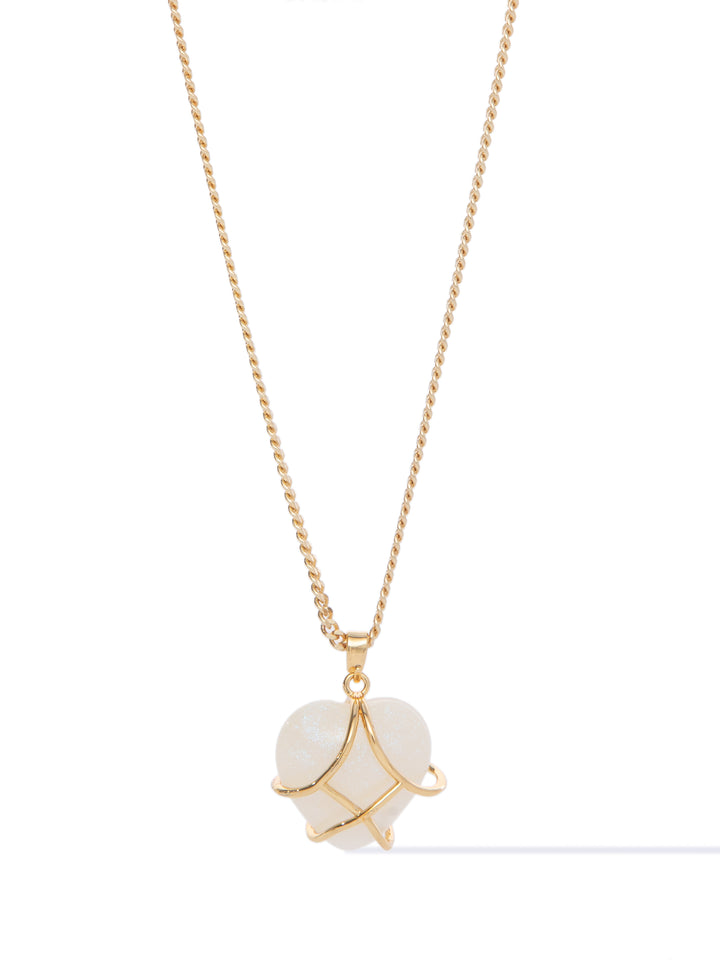 All Love Necklace - Gold Opal