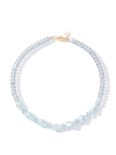 Amalfi Pearl Necklace - Aqua Haze