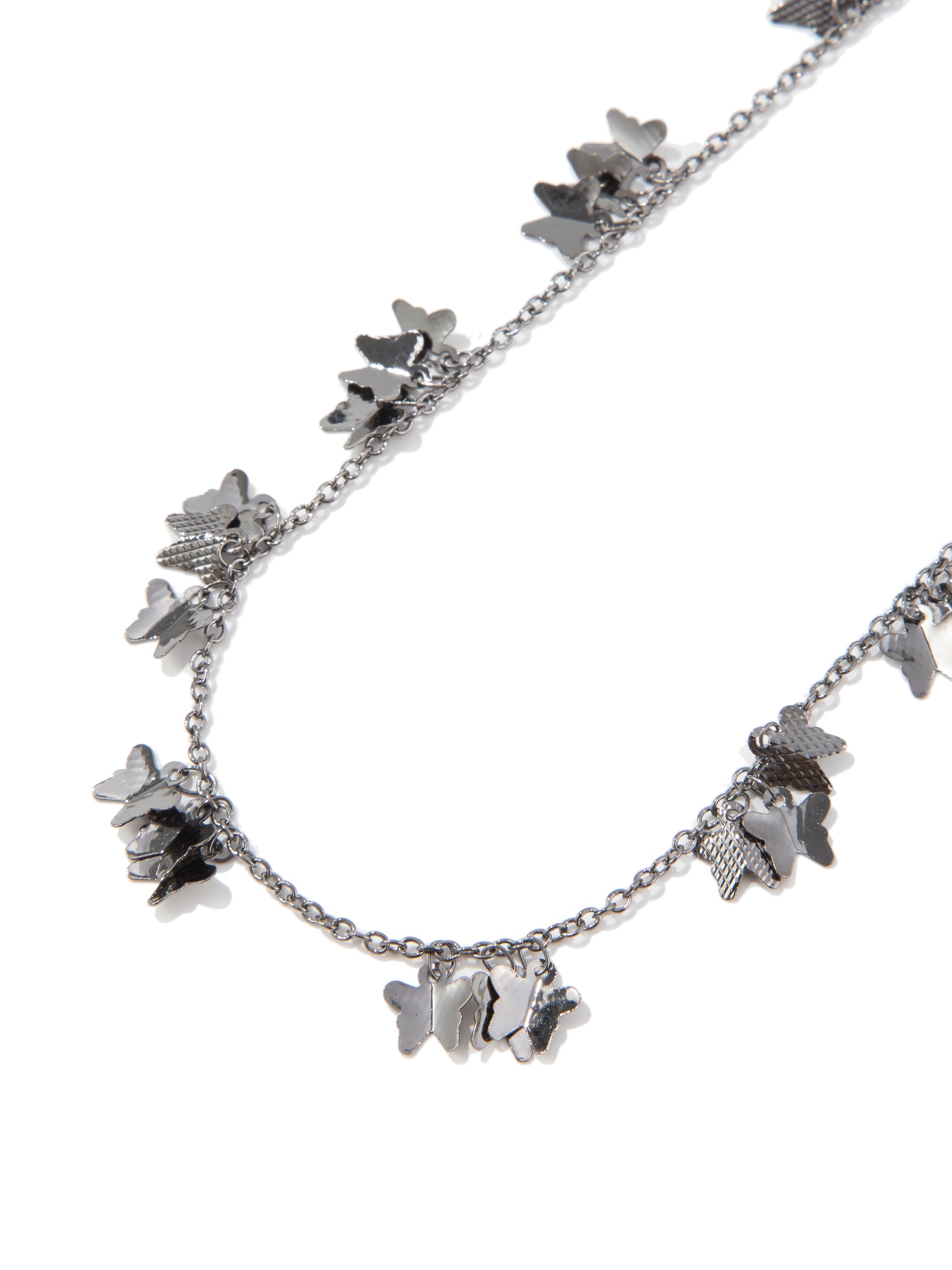 Amara Necklace Short - Gunmetal