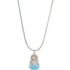 Aqua Drops Necklace - Linen Sky