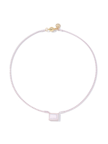At Last Necklace - Metallic Tickle Me Pink