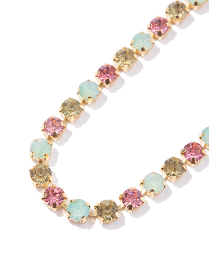 Ava Necklace Large - Gold Pastel Multi