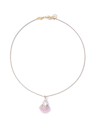 Azura Necklace - Linen Petal