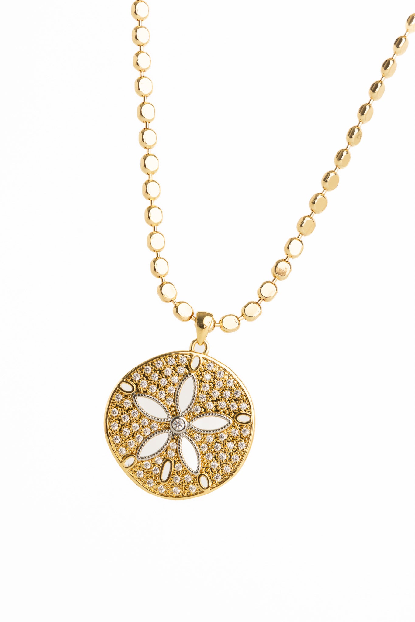 Sand Dollar Necklace - 2 Colors!