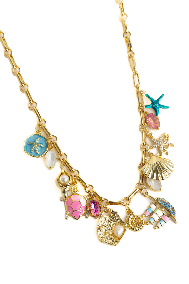 Meet Me At The Sandbar Necklace - Gold