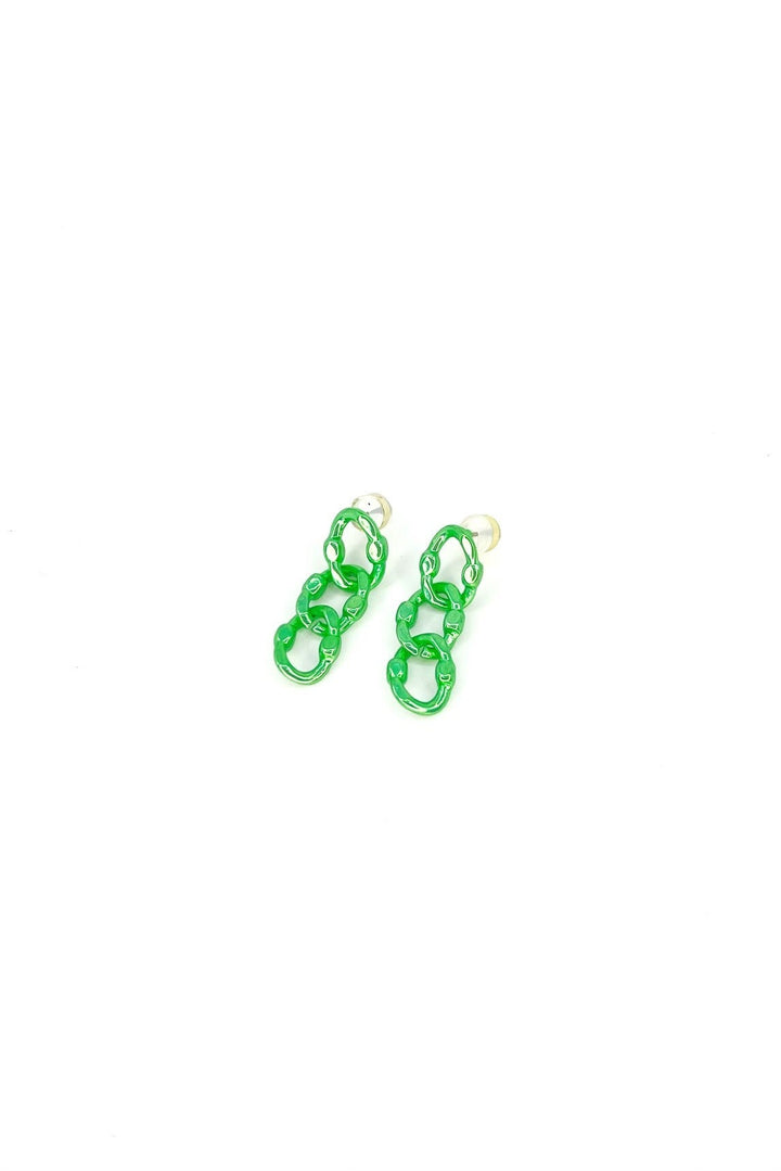 Wonder Woman Earrings - Liquid Metallic Waterfall
