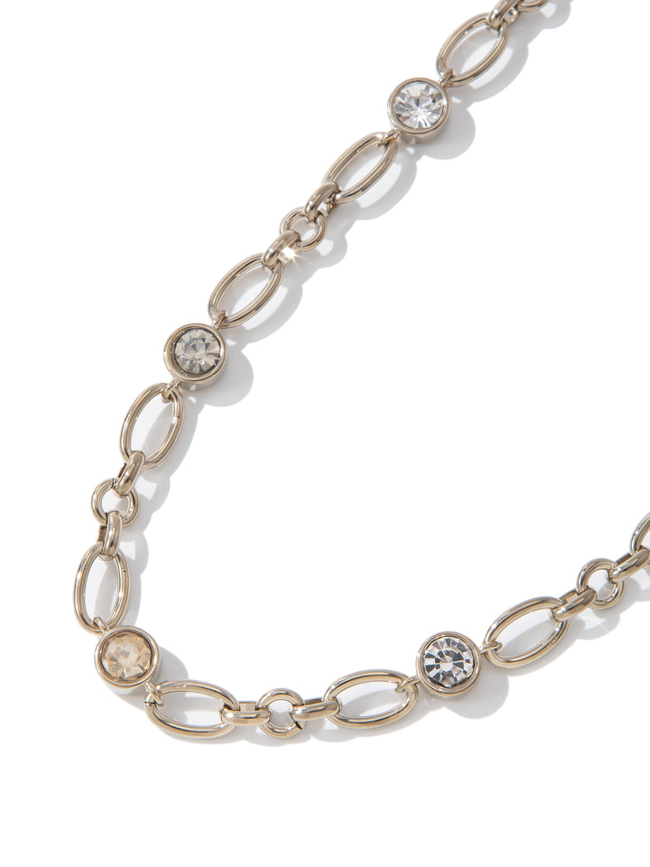 Bailey Necklace - Metallic Linen