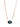 Bali Necklace - Light Rose Gold Ocean Blue