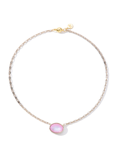 Bali Necklace - Linen Camellia Silk