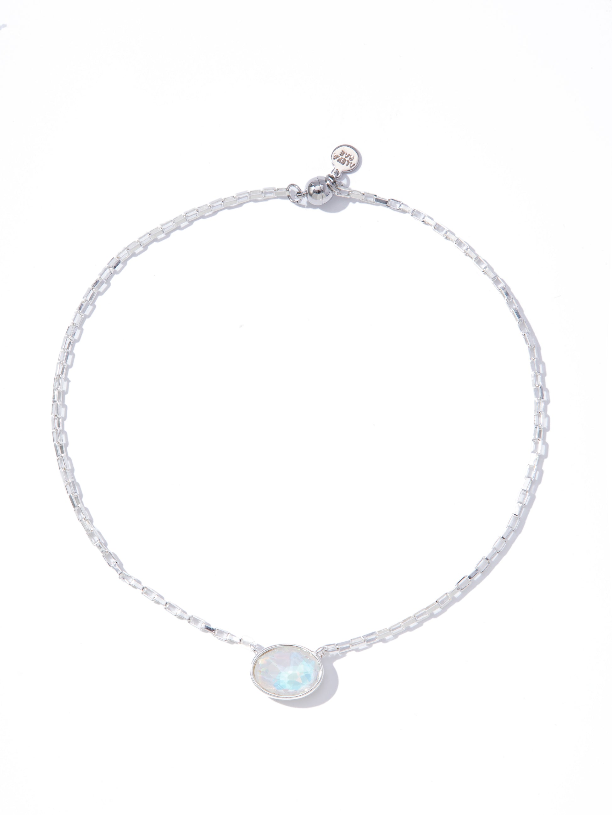Bali Necklace - Liquid Metallic Pearl White