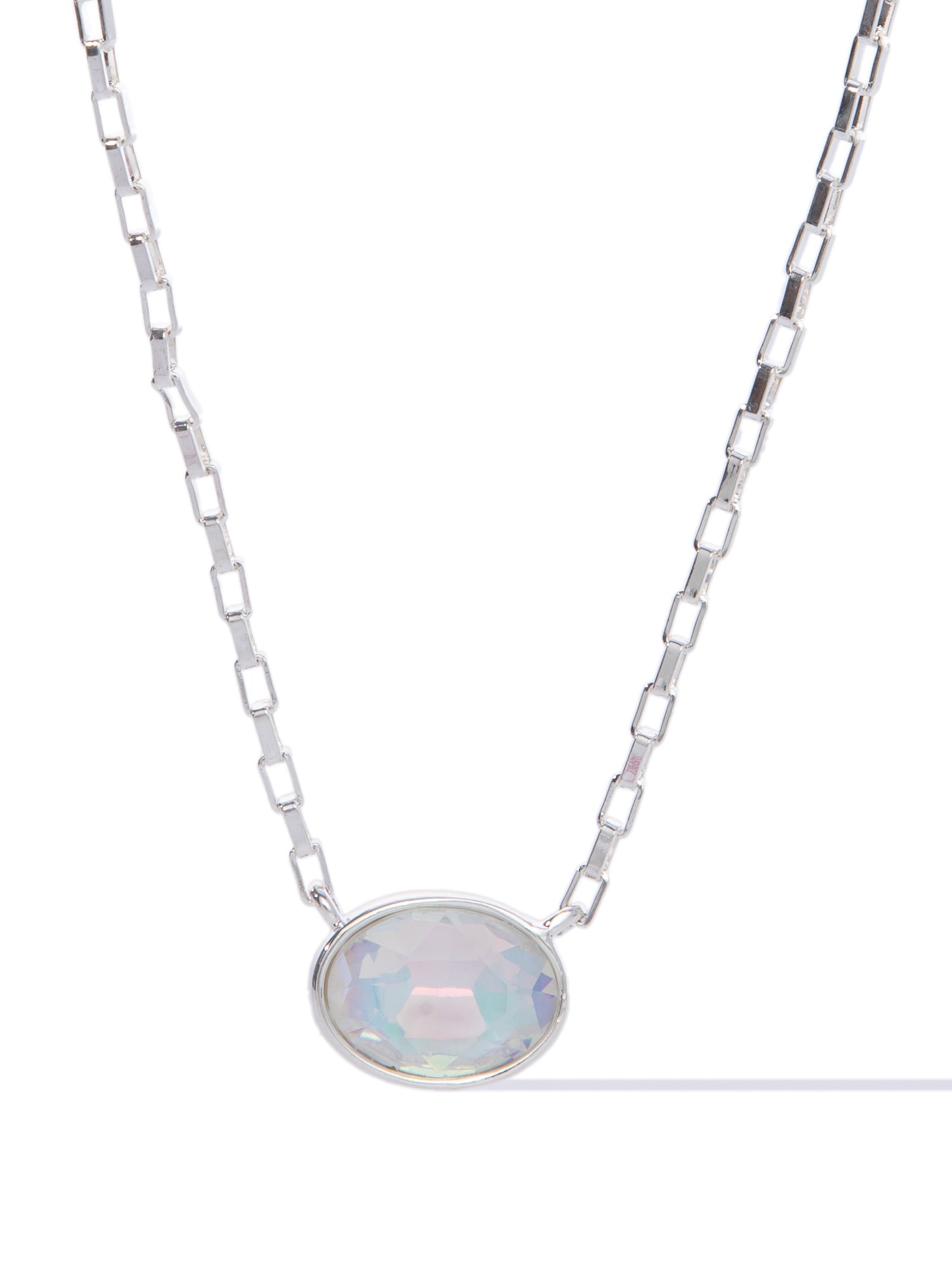 Bali Necklace - Liquid Metallic Pearl White