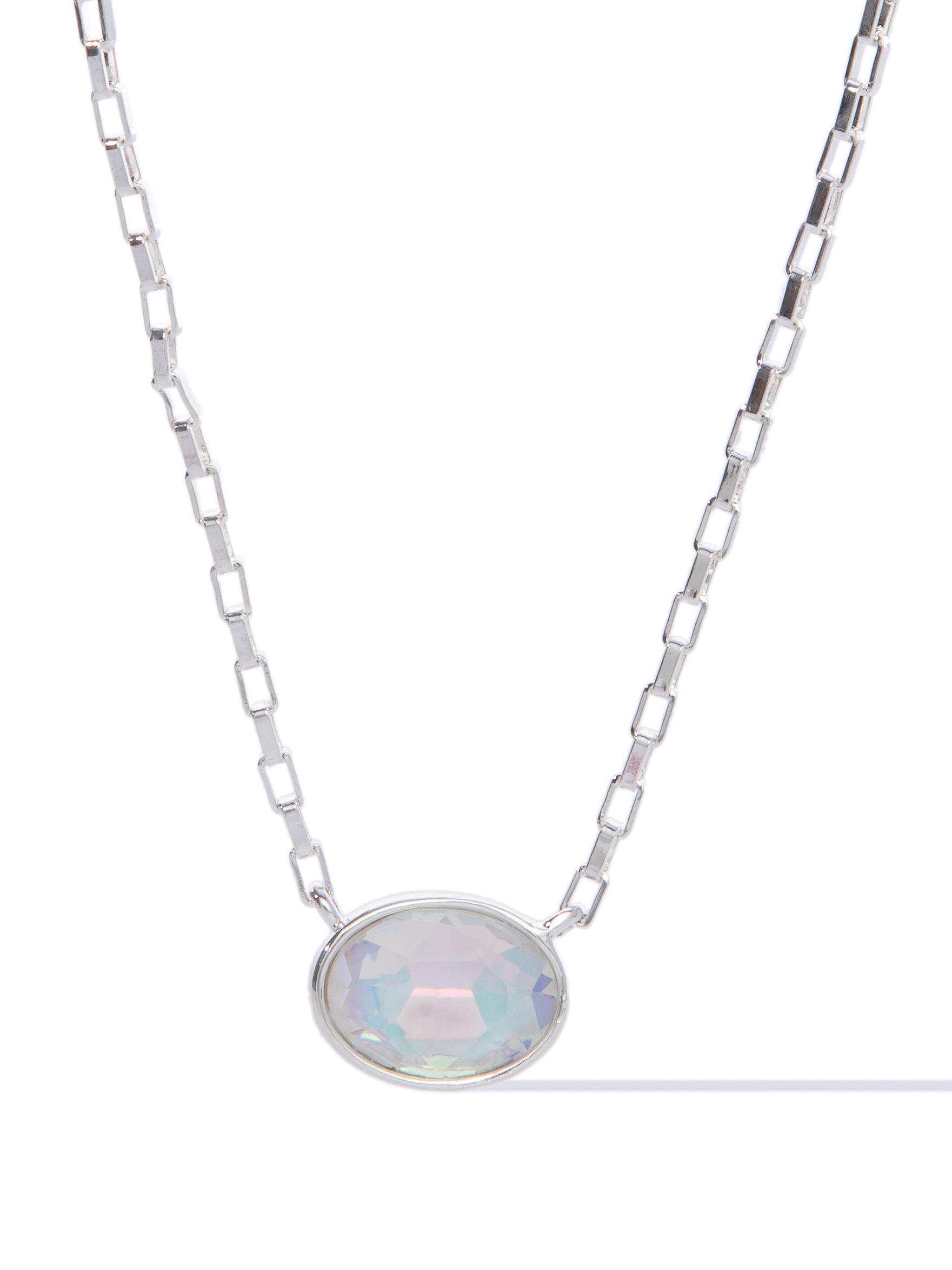 Bali Necklace - Liquid Metallic Pearl White