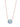 Barcelona Round Necklace - Light Rose Gold Lavender Rain