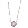 Barcelona Round Necklace - Linen Lavender Haze