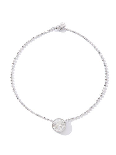 Barcelona Round Necklace - Diamond Dust