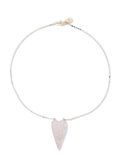 Be My Baby Necklace - Metallic Linen