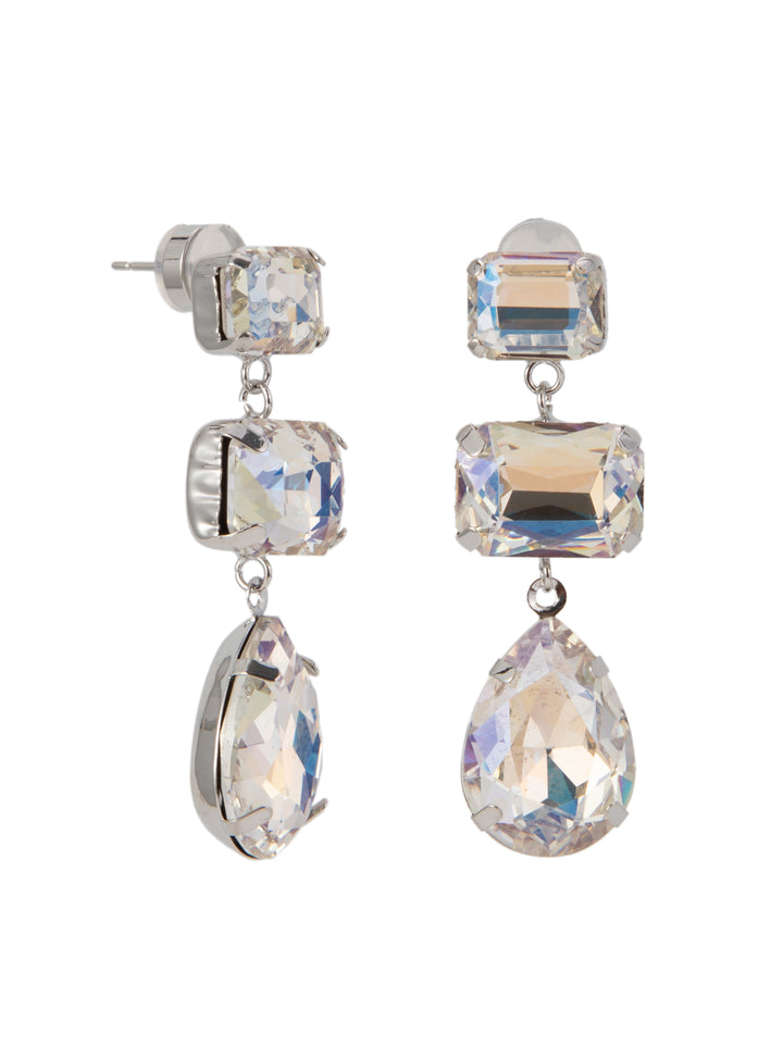 Bern Earrings - Silver Clear AB