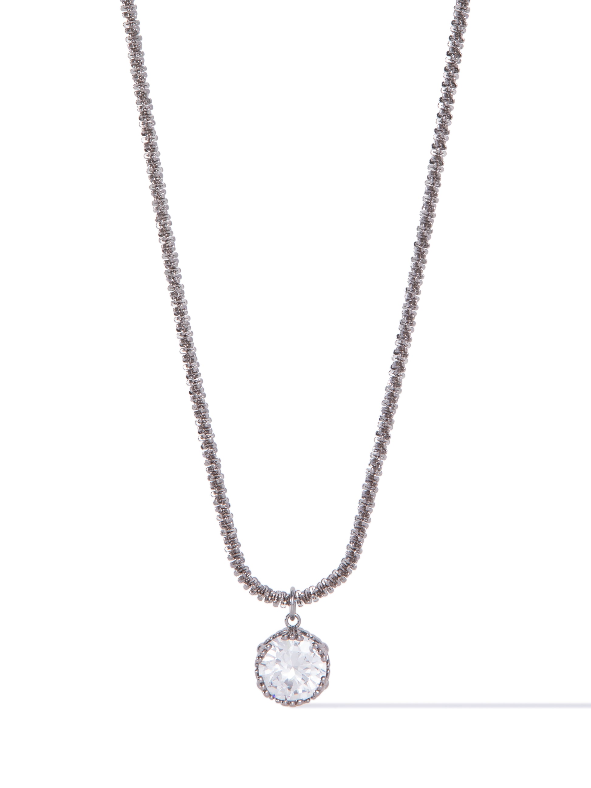 Betty James Necklace - Metallic Platinum