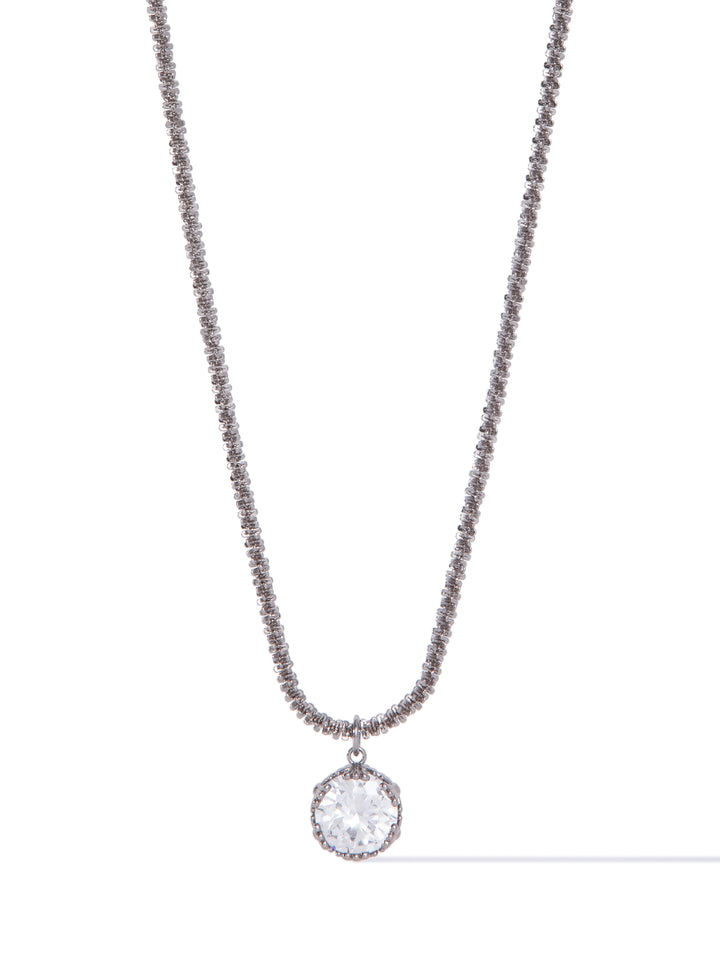 Betty James Necklace - Metallic Platinum