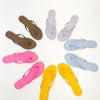Single Sole Flip Flop Sandals - 5 Colors!