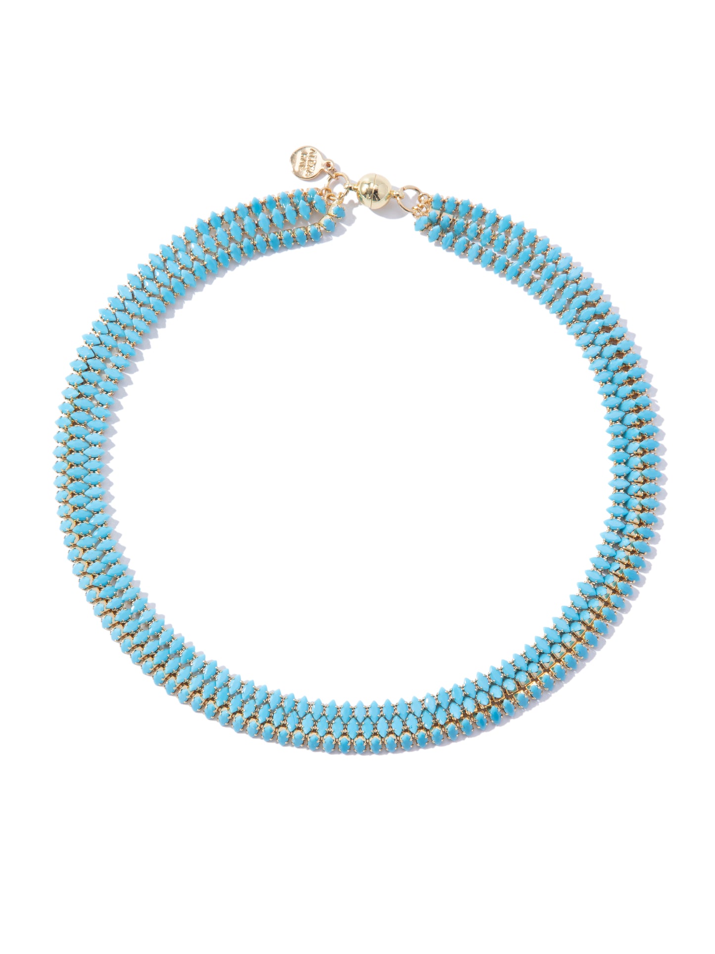 Blue Halo Multi Layered Necklace - Turquoise