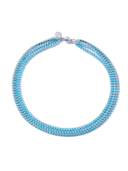 Blue Halo Multi Layered Necklace - Turquoise