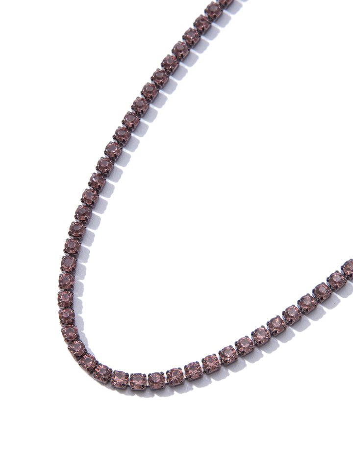 Breakfast At Tiffany's Necklace - Metallic Truffle