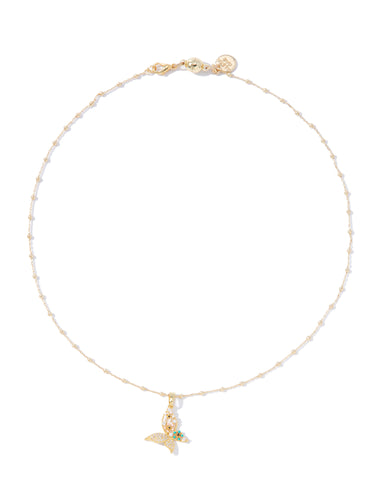 Breezin' Necklace - Gold Moon Cream
