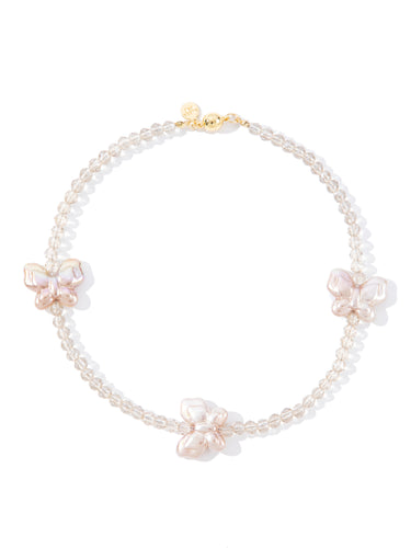 Butterfly Dreams Necklace - Linen Haze