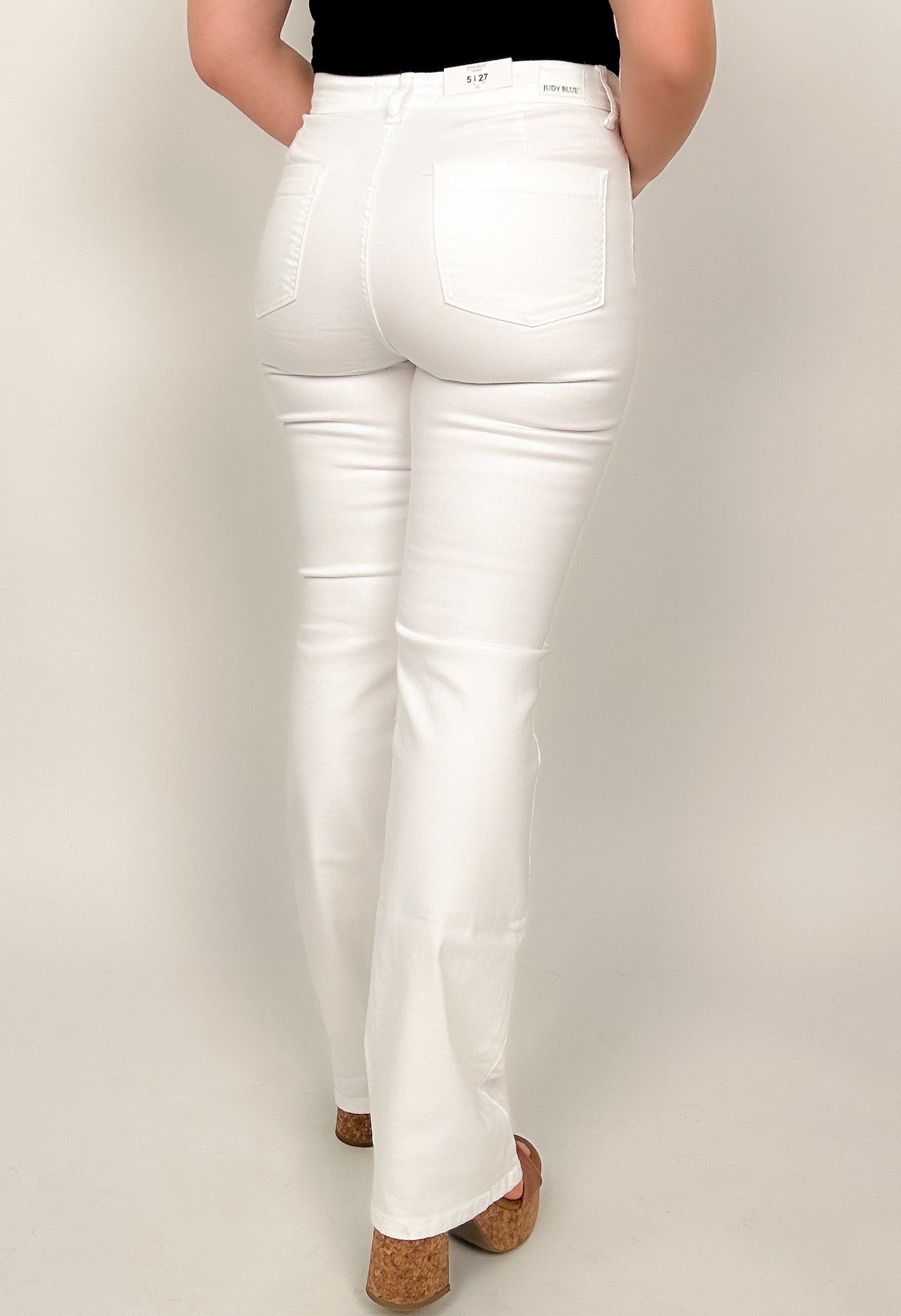 Judy Blue White Bootcut Jeans