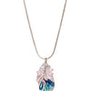 Caila Necklace - Linen Summer Sky