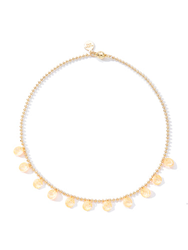 Candy Rain Necklace - Neon Coral