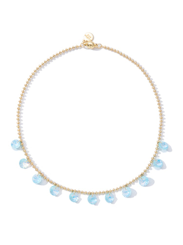 Candy Rain Necklace - Neon Sky Blue