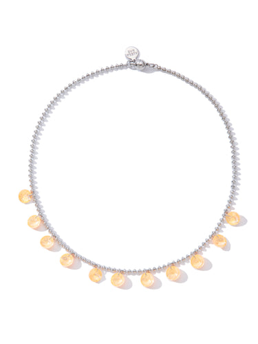 Candy Rain Necklace - Neon Coral