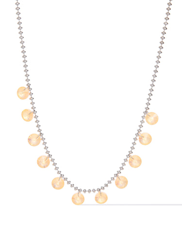 Candy Rain Necklace - Neon Coral