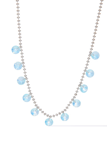 Candy Rain Necklace - Neon Sky Blue