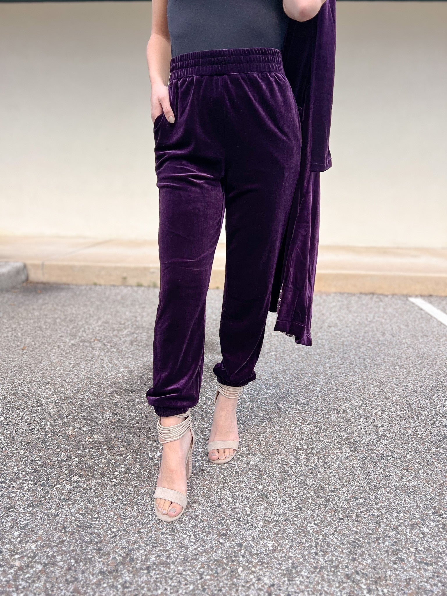 Claiming Victory Velvet Jogger Pants - 2 Colors!
