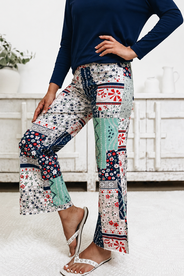 Petal Pop Patchwork Pants