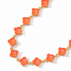 Midnight In Venice Necklace - Neon Coral
