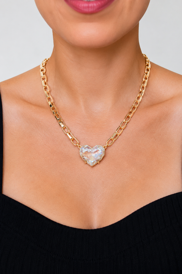 Summer Love Necklace - Gold Snow Glow