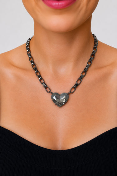 Summer Love Necklace - Gunmetal