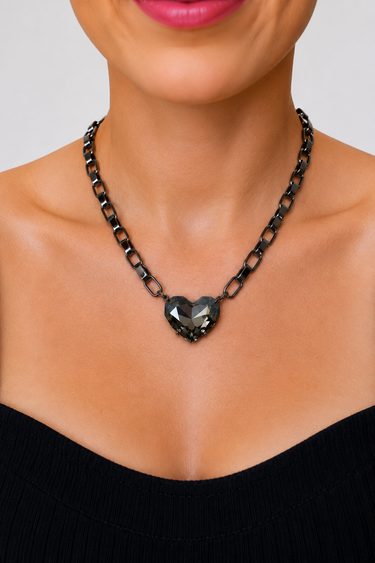 Summer Love Necklace - Gunmetal