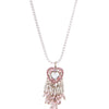 Cherish Necklace - Liquid Metallic Pearl White Petal