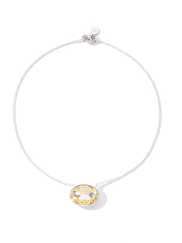 Clearwater Necklace - Liquid Metallic Pearl White Lemon Drop