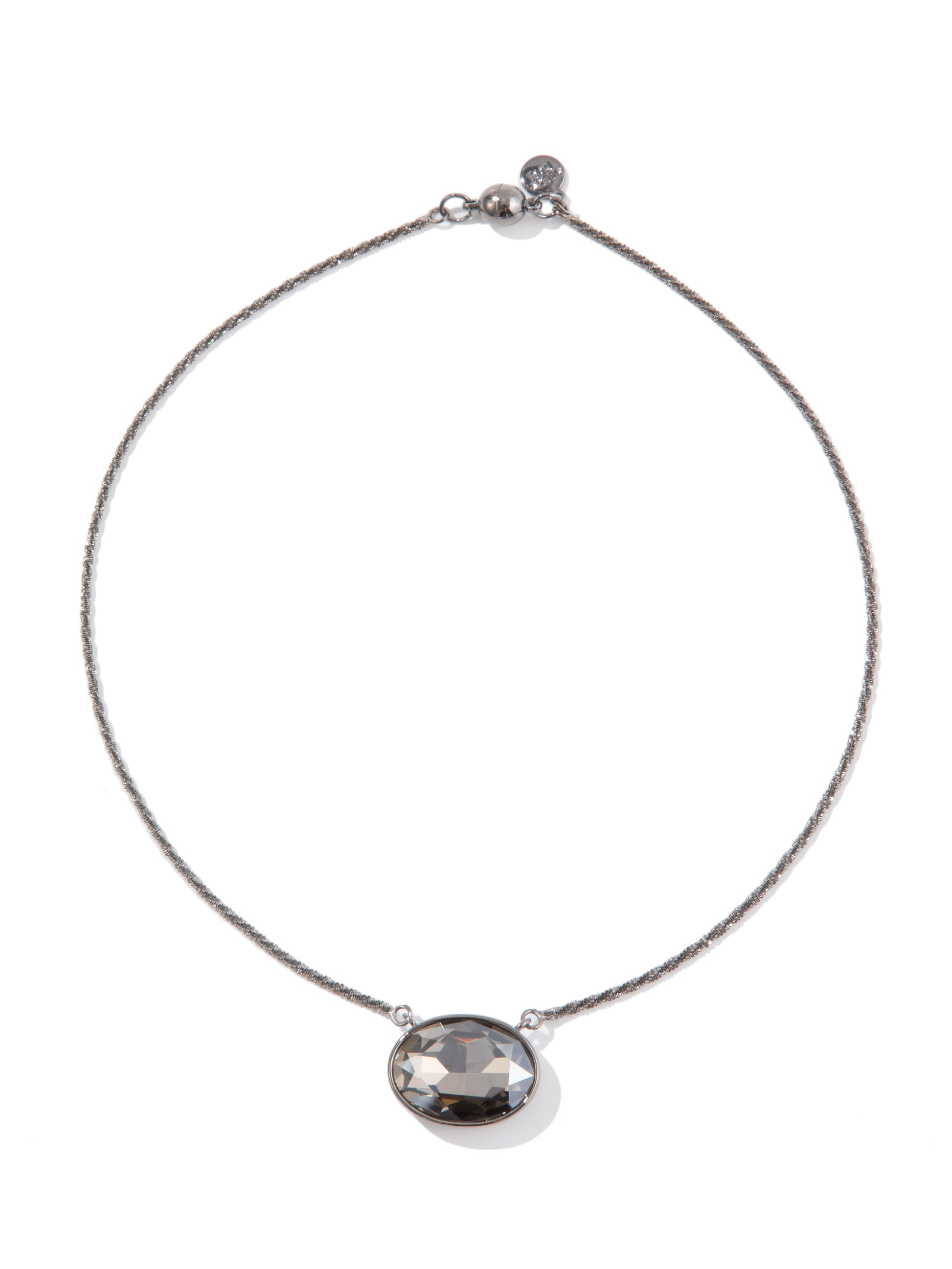 Clearwater Necklace - Gunmetal Smokey