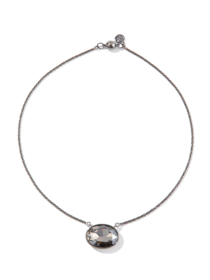 Clearwater Necklace - Gunmetal Smokey
