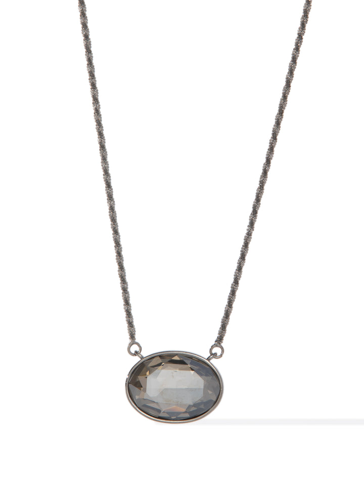 Clearwater Necklace - Gunmetal Smokey