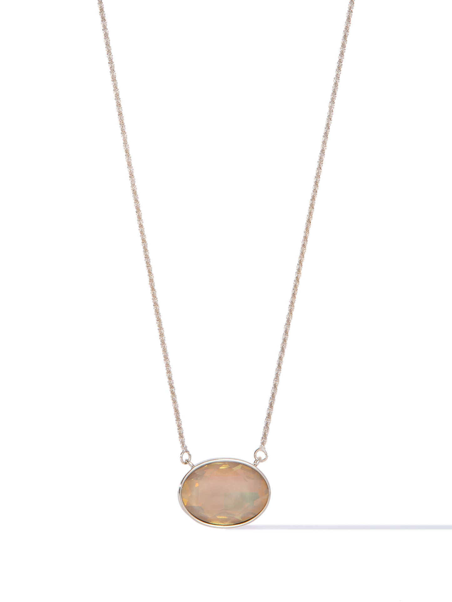 Clearwater Necklace - Metallic Linen Opal Coconut