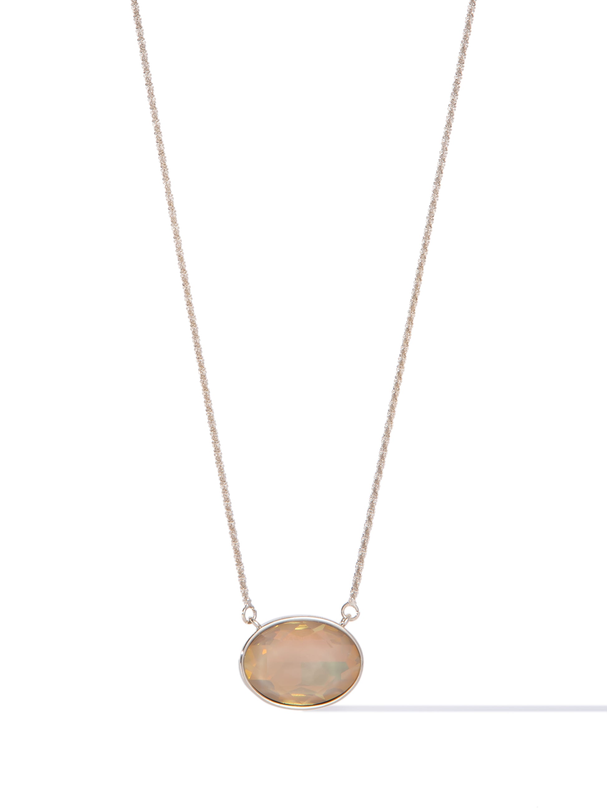 Clearwater Necklace - Metallic Linen Opal Coconut